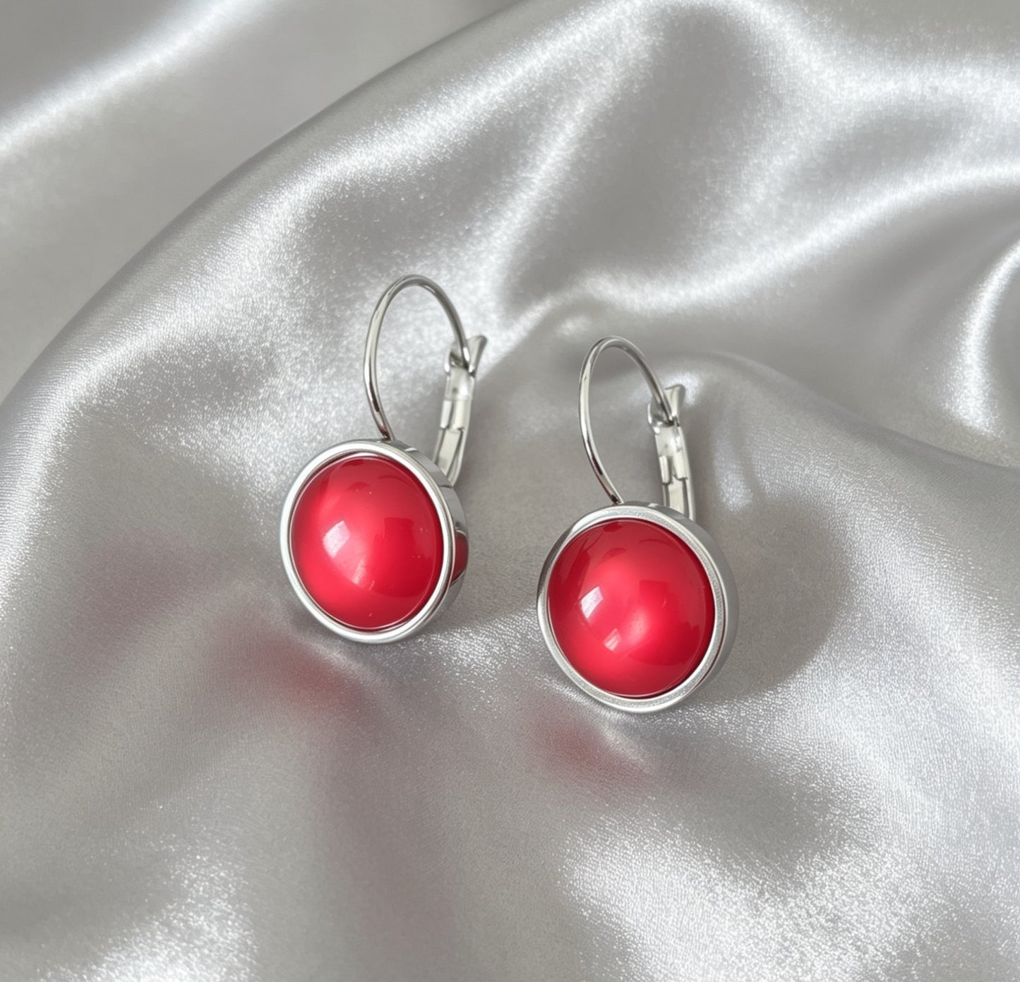 Leverback Earrings S in silver tone