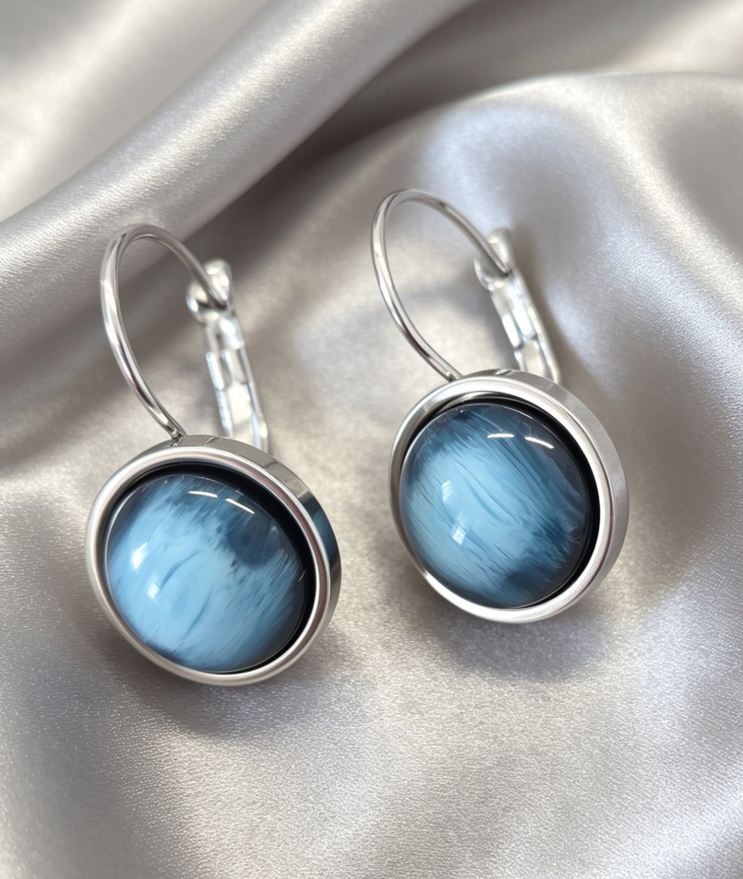 Leverback Earrings S in silver tone
