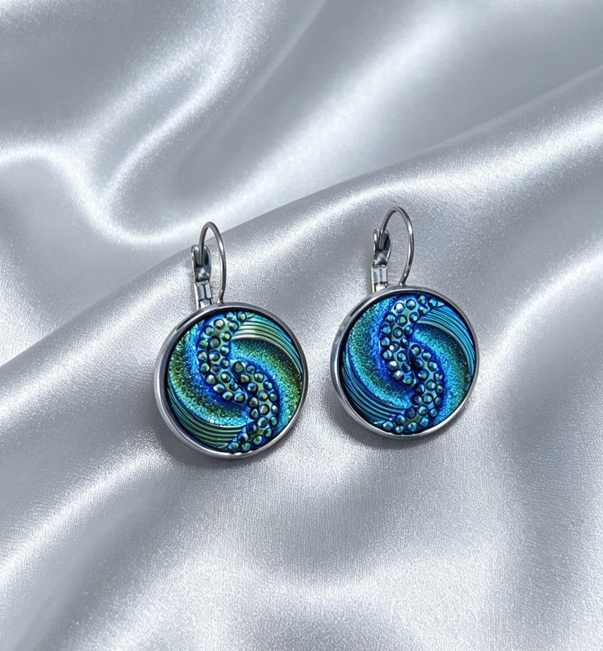 Leverback Earrings L in silver tone