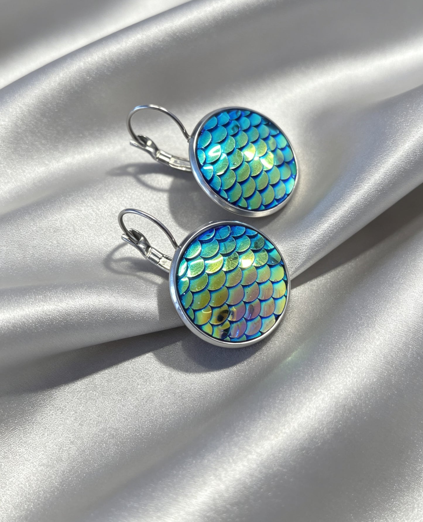 Leverback Earrings L in silver tone