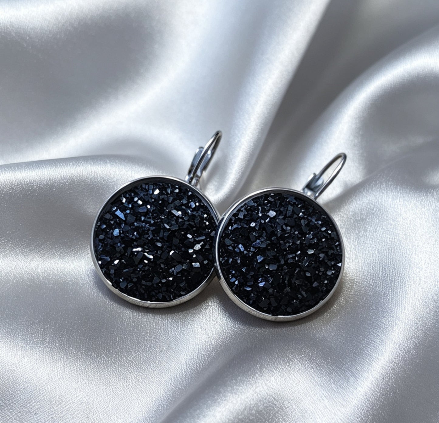 Leverback Earrings L in silver tone