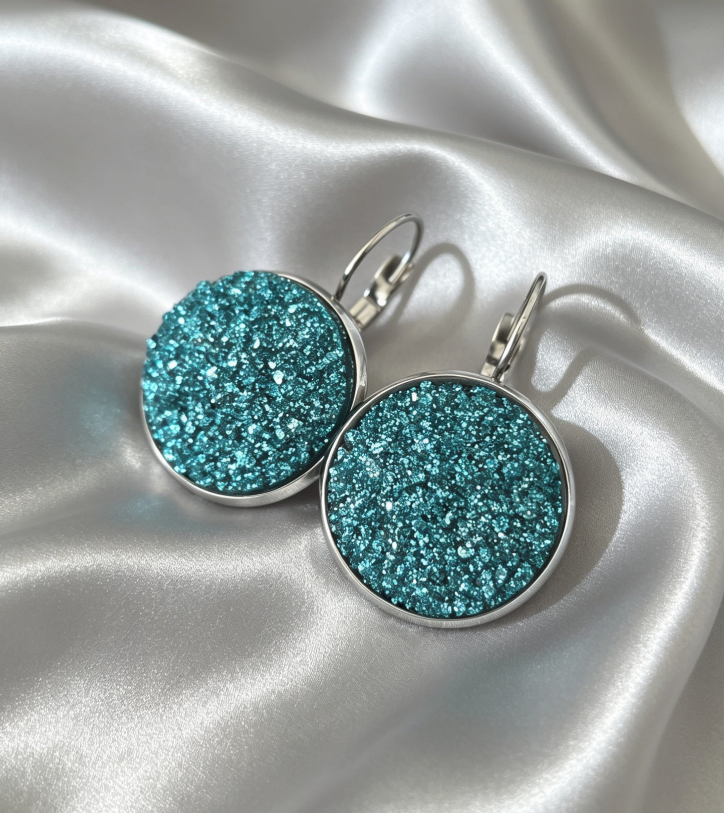 Leverback Earrings L in silver tone