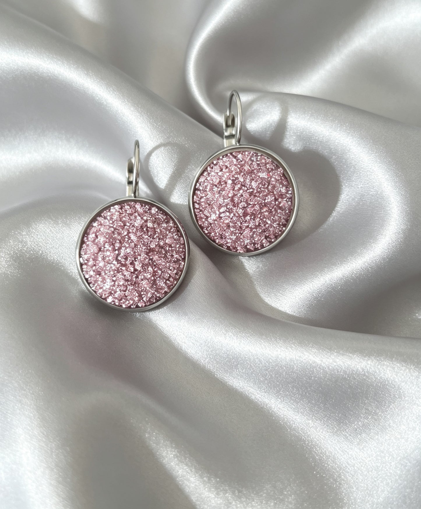 Leverback Earrings L in silver tone