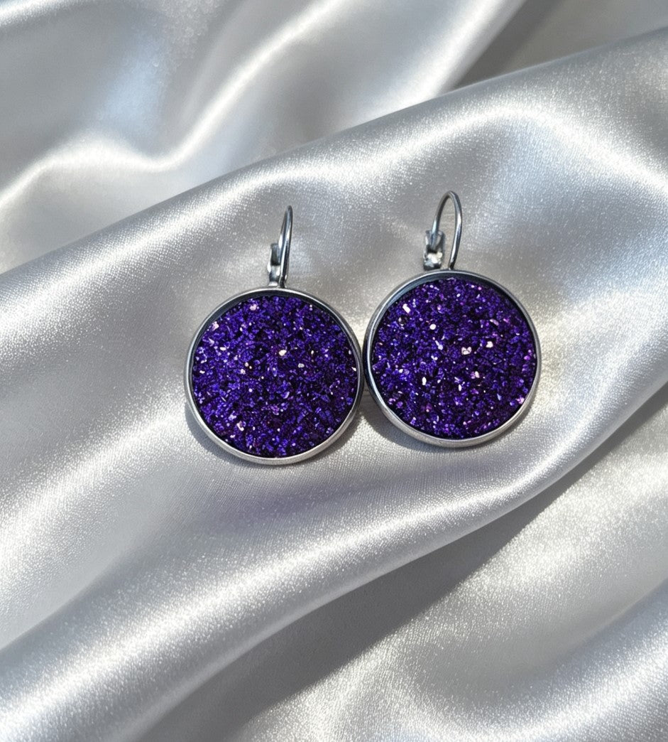Leverback Earrings L in silver tone
