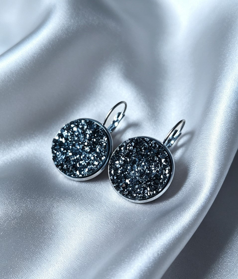 Leverback Earrings L in silver tone